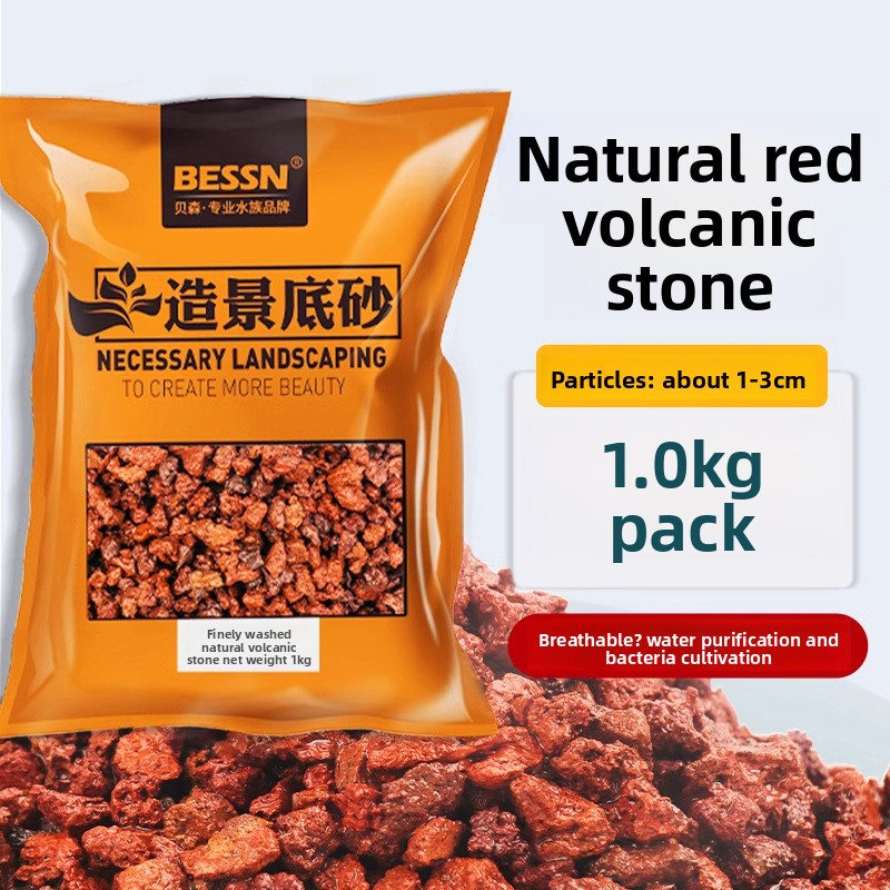 Aquarium Planted Tank Substrate - BESSN Volcanic Rock Aquarium Substrate-Lava Stone