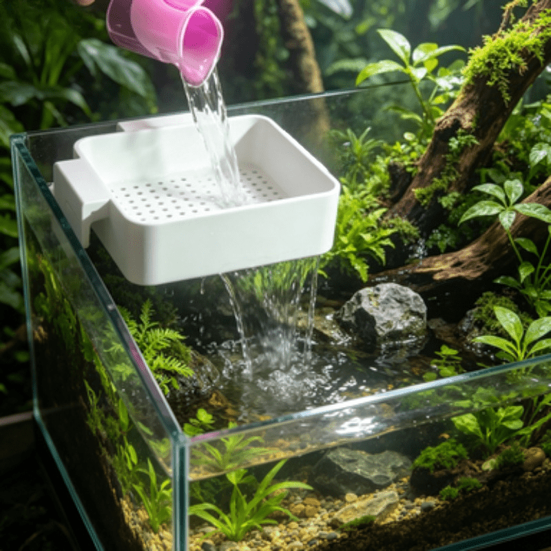 Planted Aquarium With Sand - Aquarium Water Changer Fish Tank Water