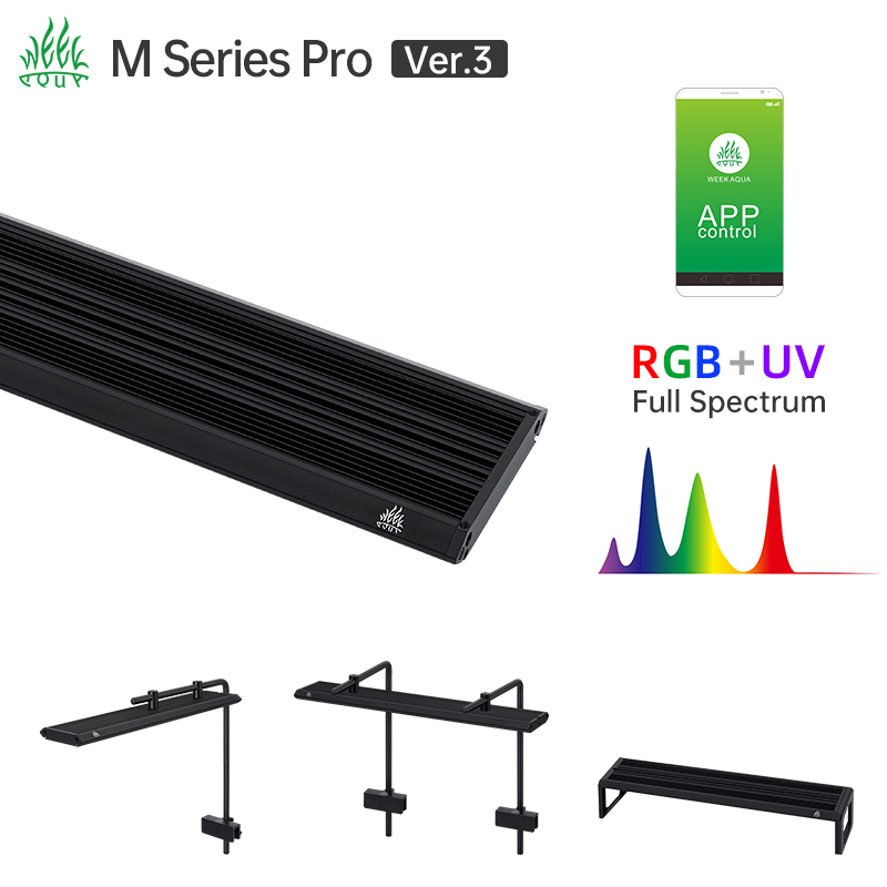 Aquarium Plant Display - Week Aqua M Series RGB UV
