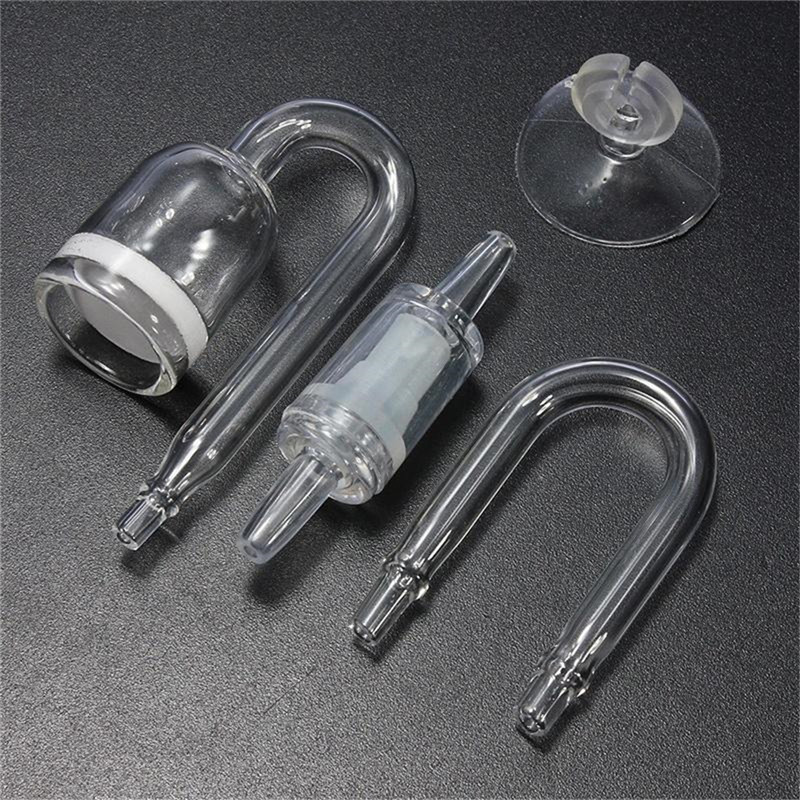 Aquarium Planted Tank Substrate - Mini Co2 Diffusers Acrylic U-tubes Carbon