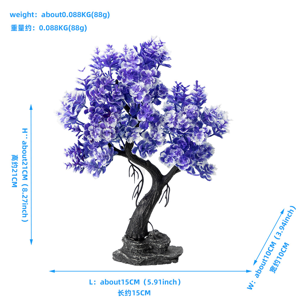 New Simulation Moss Tree Fish  - đánh giá và giá Planted Aquarium With Sand