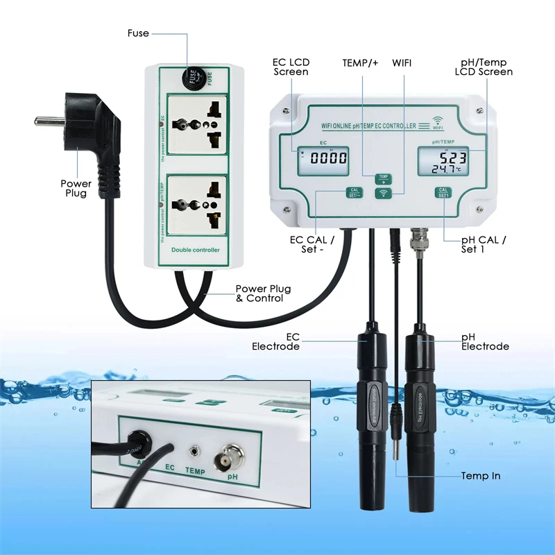 GA Tuya Wifi 3-in-1 Aquarium P - đánh giá và giá Planted Aquarium Test Kit