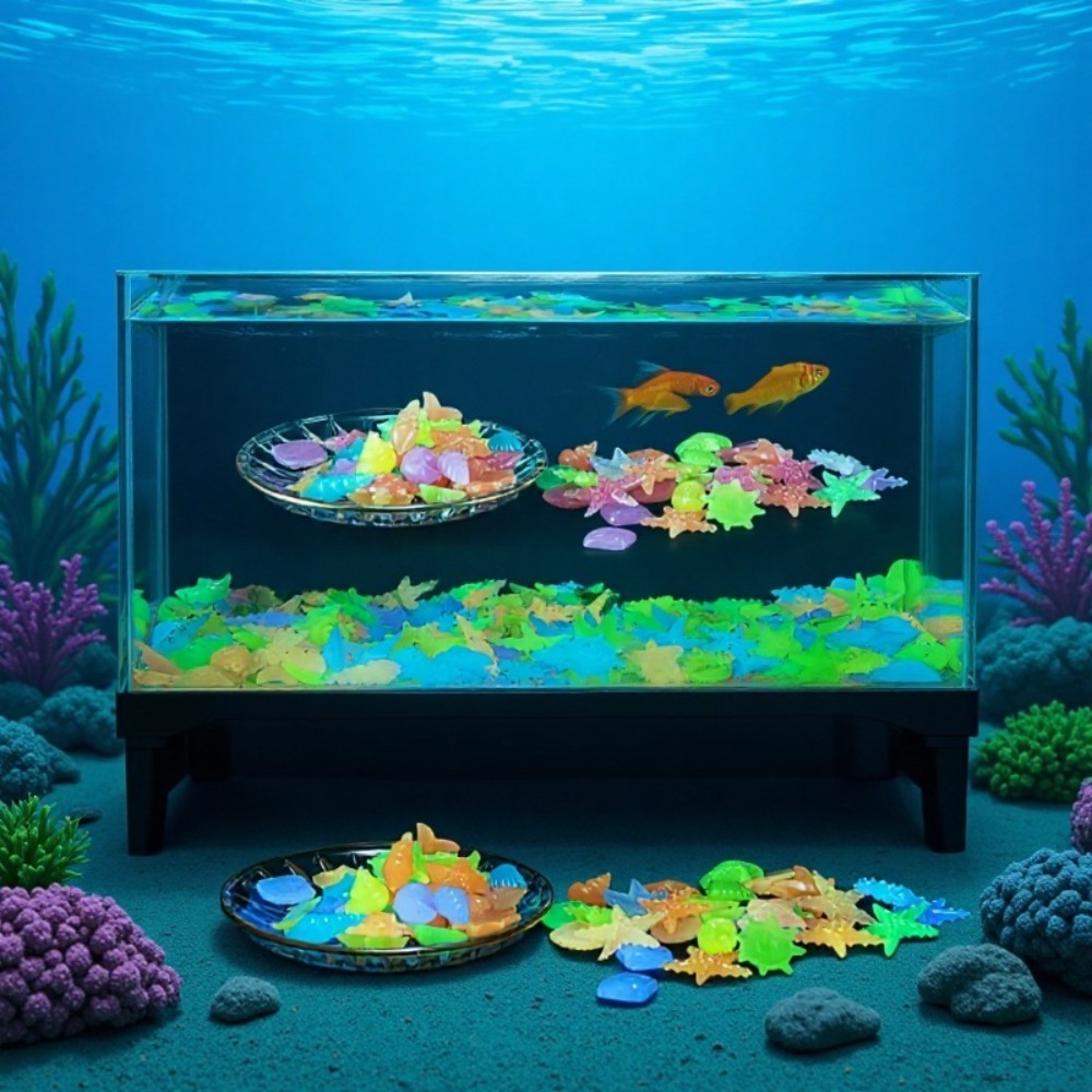 Glowing Luminous Ocean Stones  - đánh giá và giá Aquarium Plants Book