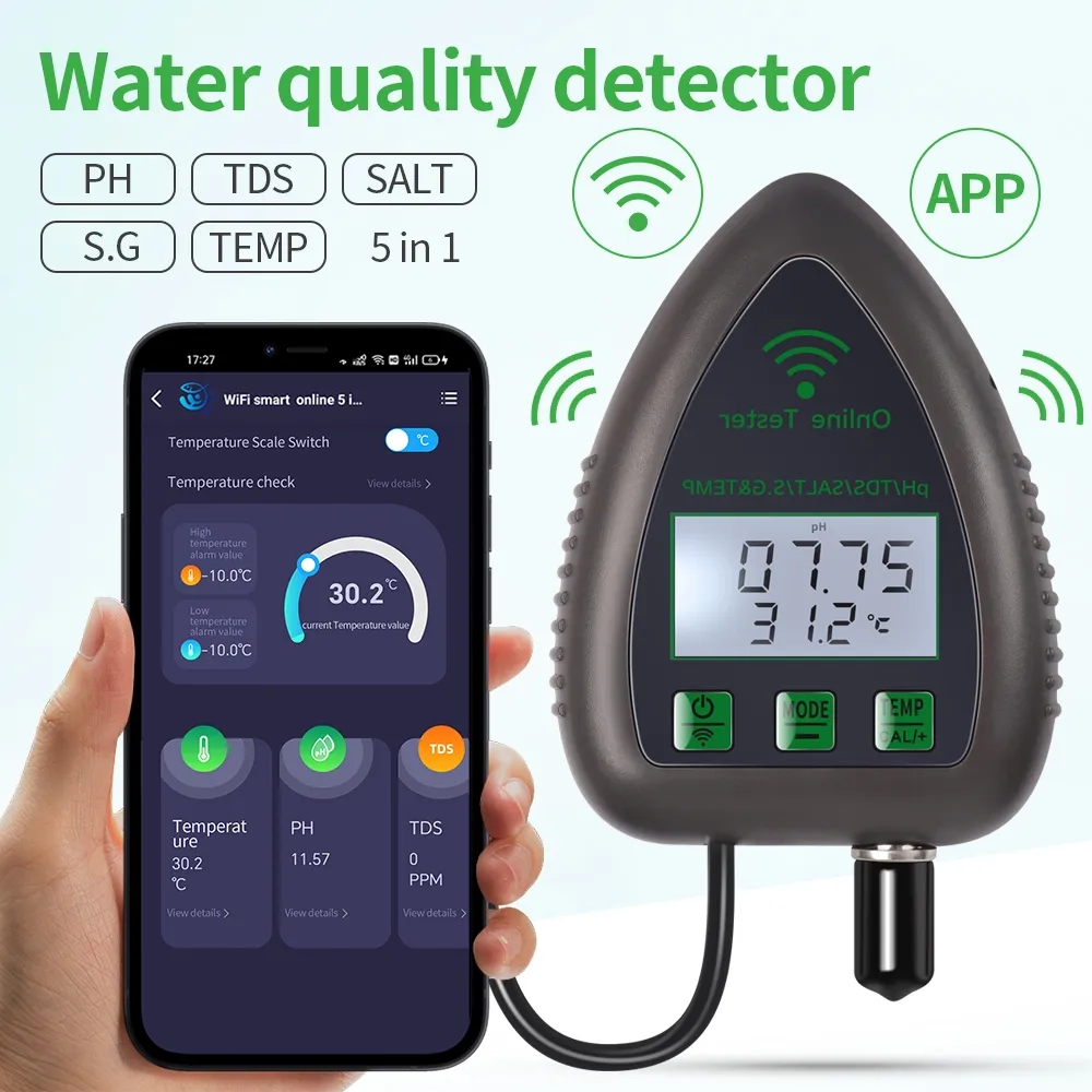 Tuya WiFi 5 in1 Water Quality  - đánh giá và giá Planted Aquarium Test Kit