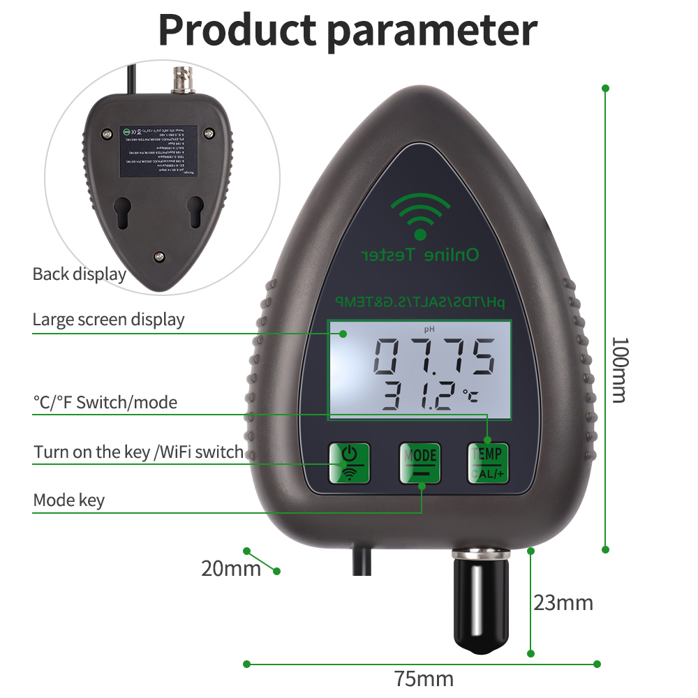 Tuya WiFi 5 in1 Water Quality  - đánh giá và giá Planted Aquarium Test Kit