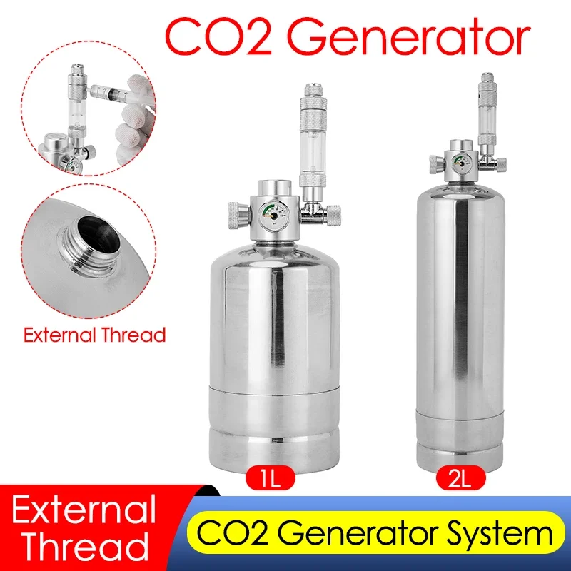 1L/2L Aquarium CO2 Generator S - đánh giá và giá Planted Aquarium Kit