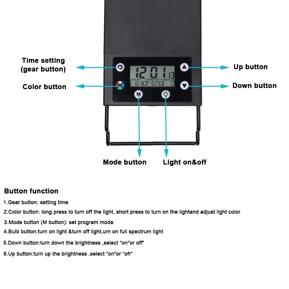 IP68 Waterproof Aquarium LED L - đánh giá và giá Aquarium Plant Display
