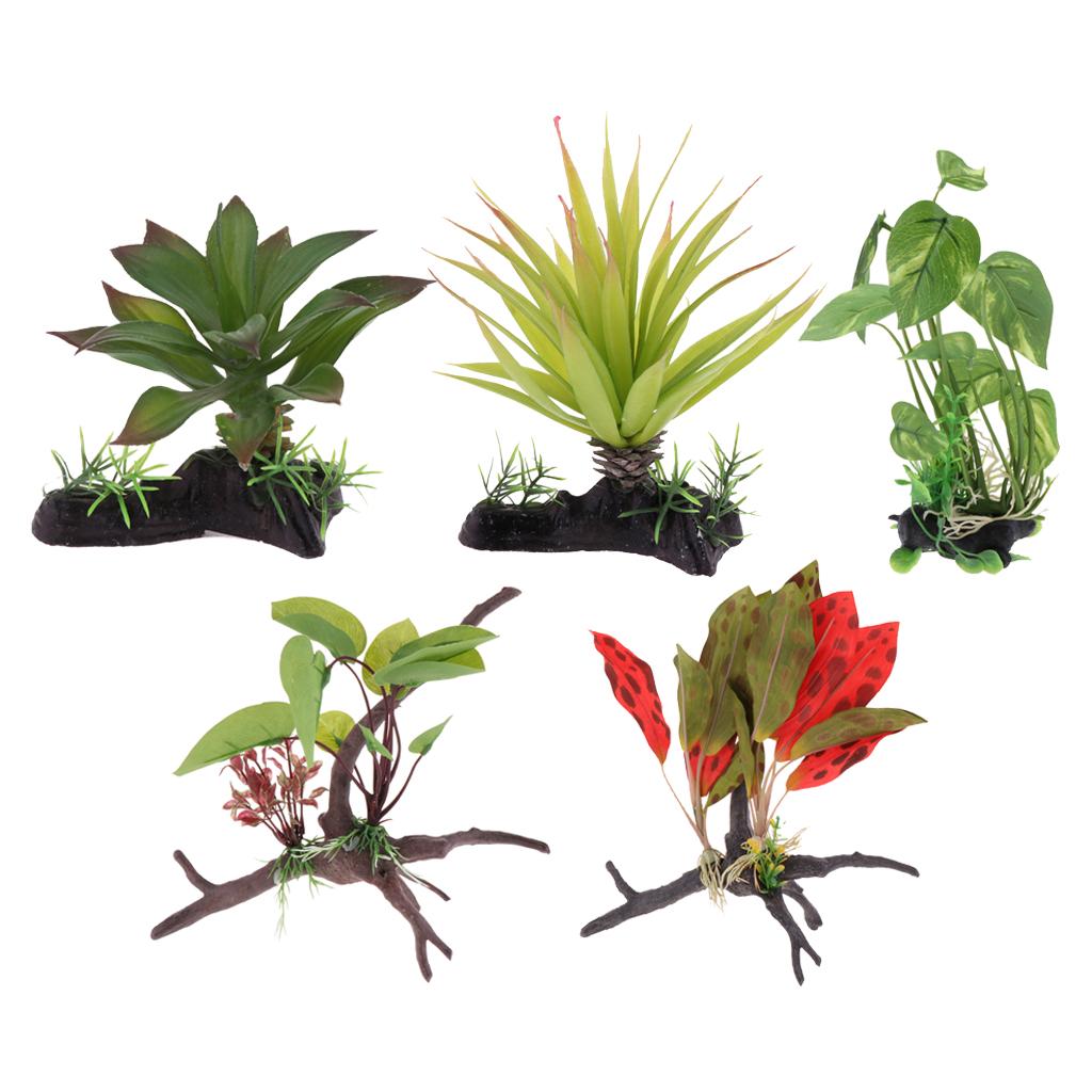Reptile Terrarium Plant Artifi - đánh giá và giá Planted Aquarium Jungle