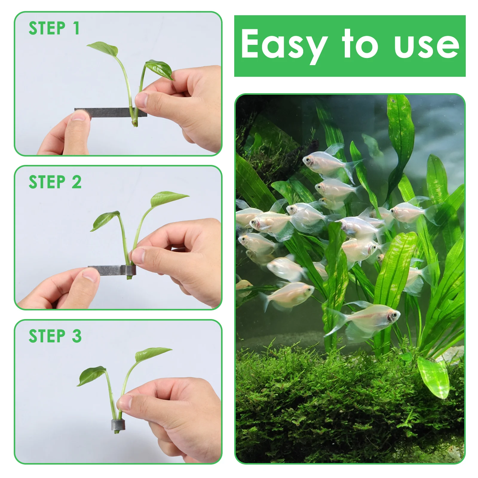 50Pcs Aquarium Plant Weights F - đánh giá và giá Aquarium Planted Tank Substrate