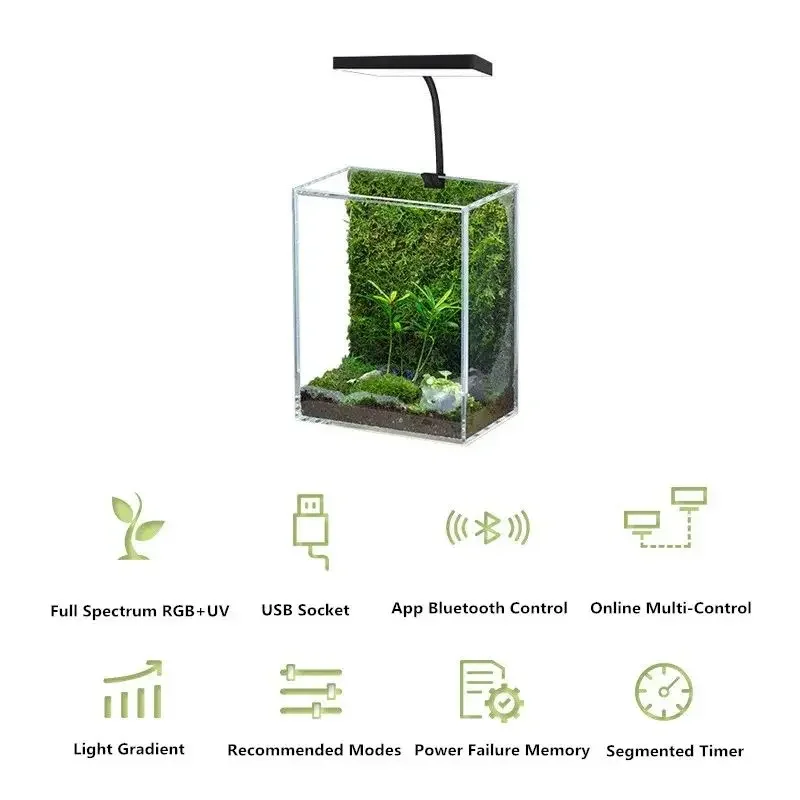 WEEK AQUA Mag Pro USB Nano Aqu - đánh giá và giá Aquarium Plant Display