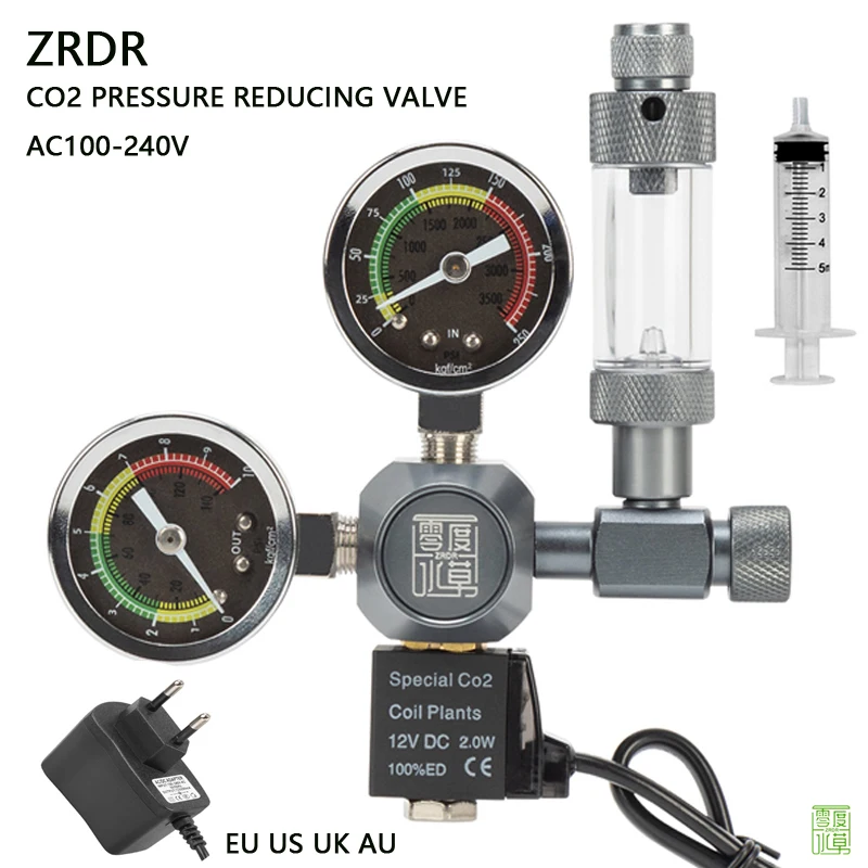 ZRDR Aquarium CO2 Regulator El - đánh giá và giá Planted Aquarium Co2