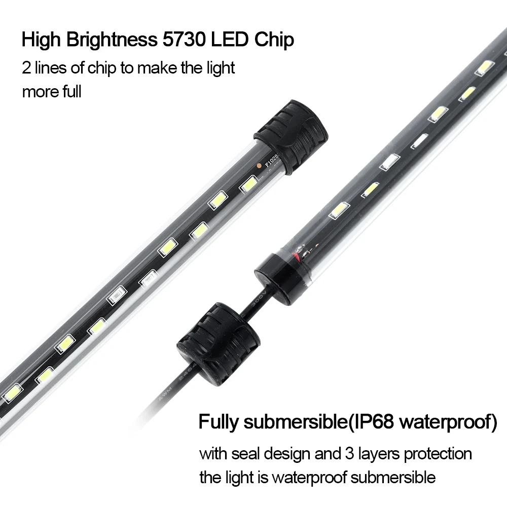 58CM  Aquarium Light LED Plant - đánh giá và giá Aquarium Plant Display