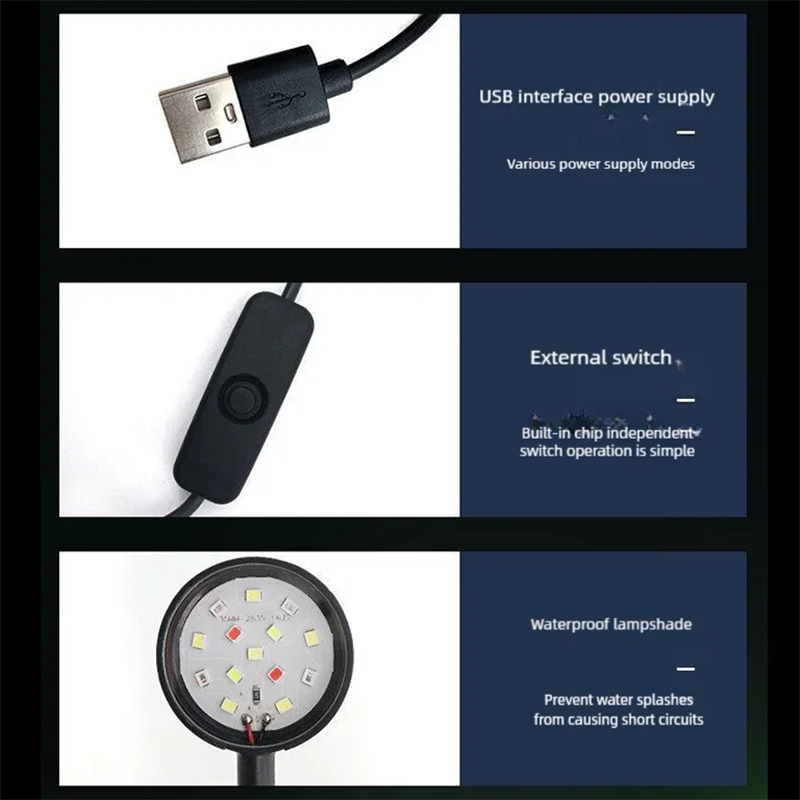USB LED Fish Tank Clip Lamp Hi - đánh giá và giá Aquarium Plant Display